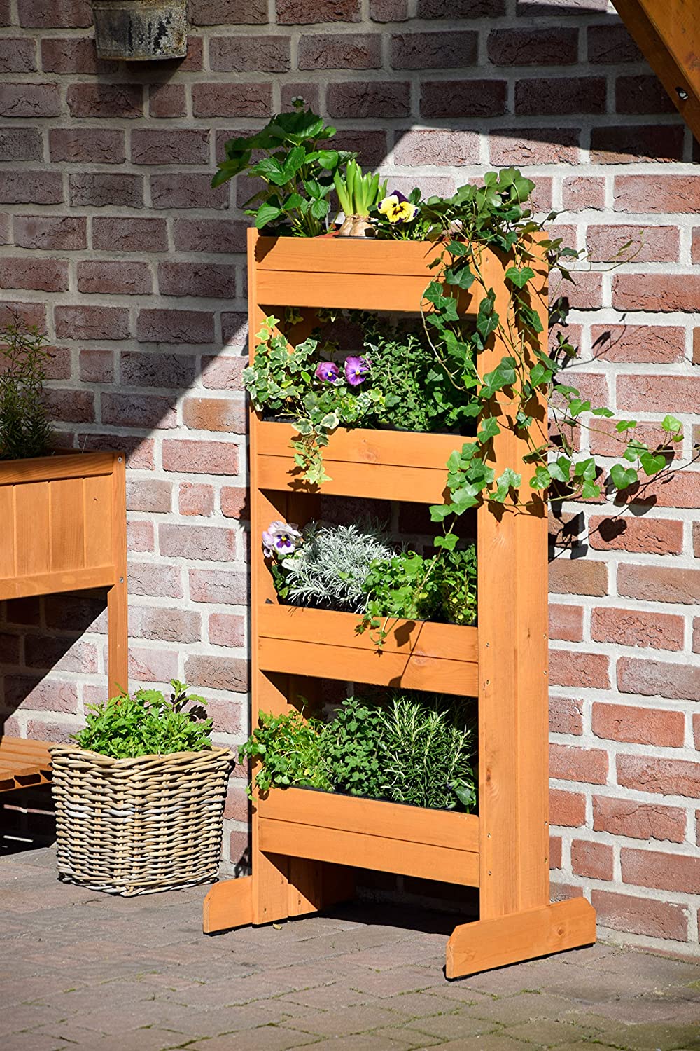 Vertikales Blumenbeet