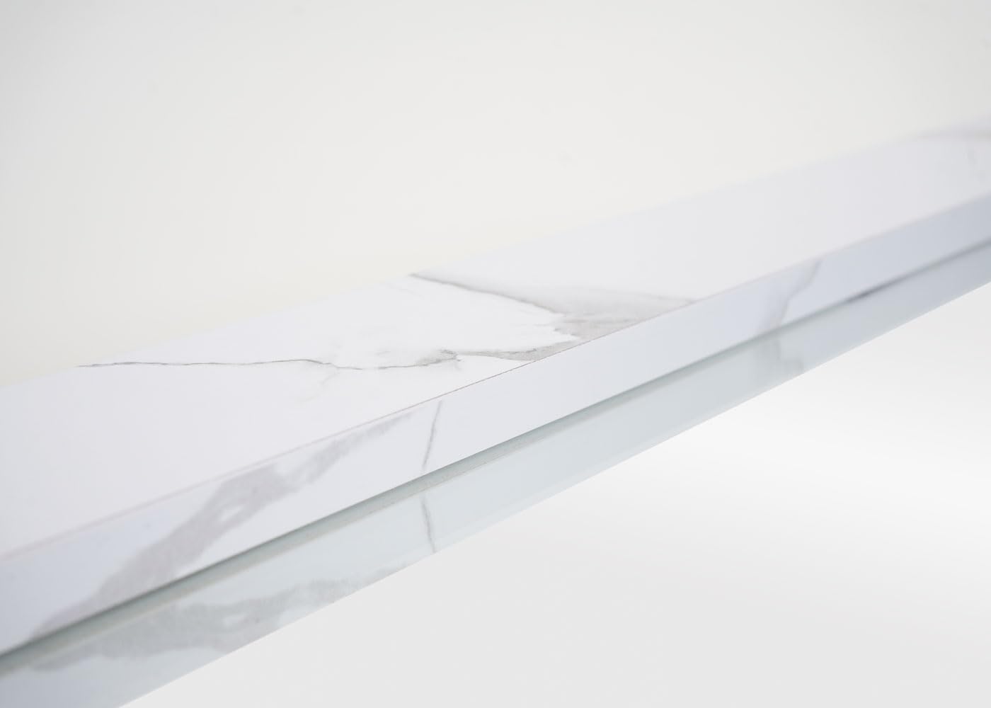 Badspiegel, Marmor-optik Weiss