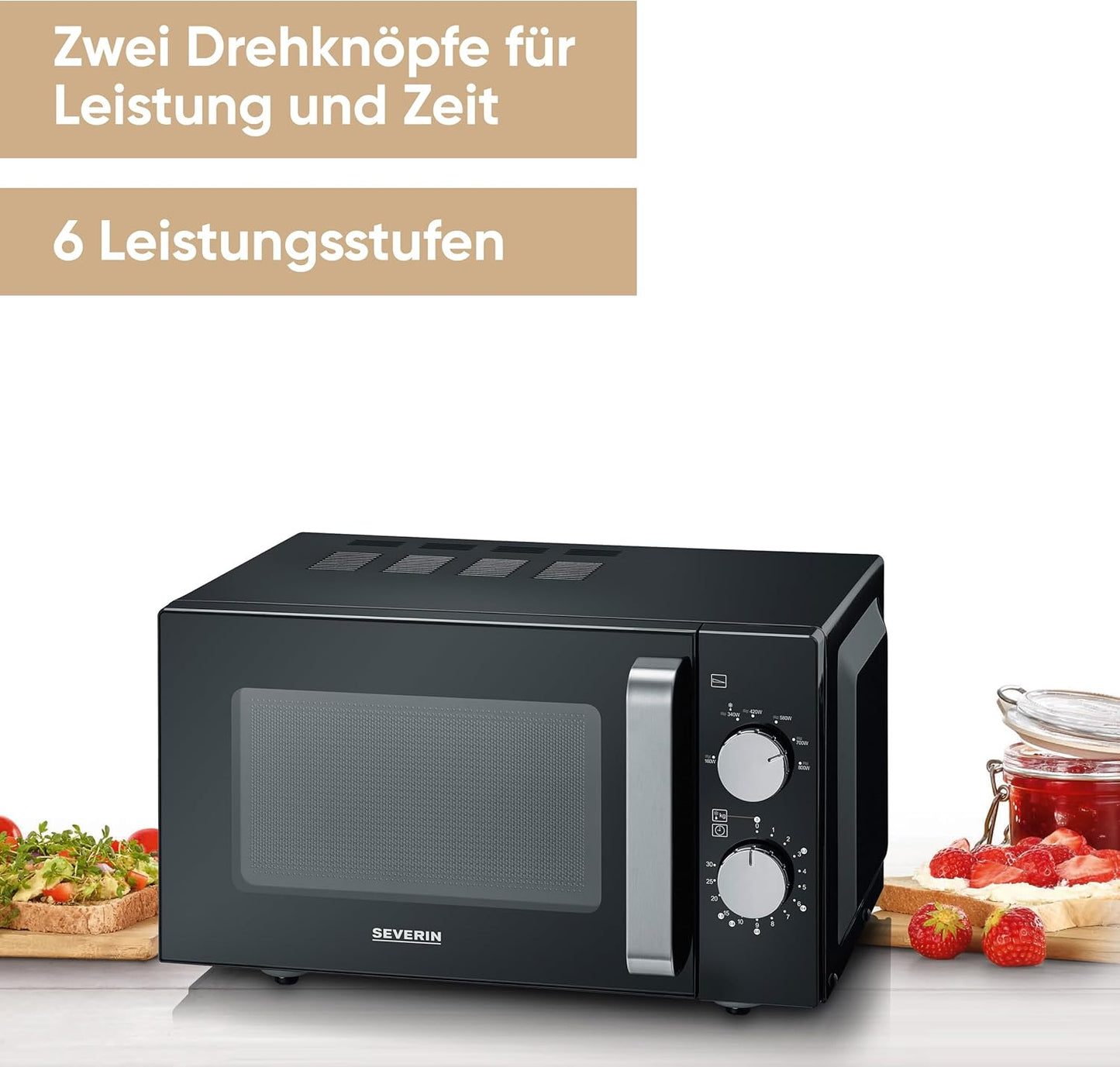 Mikrowelle MW7761, Black/Silver