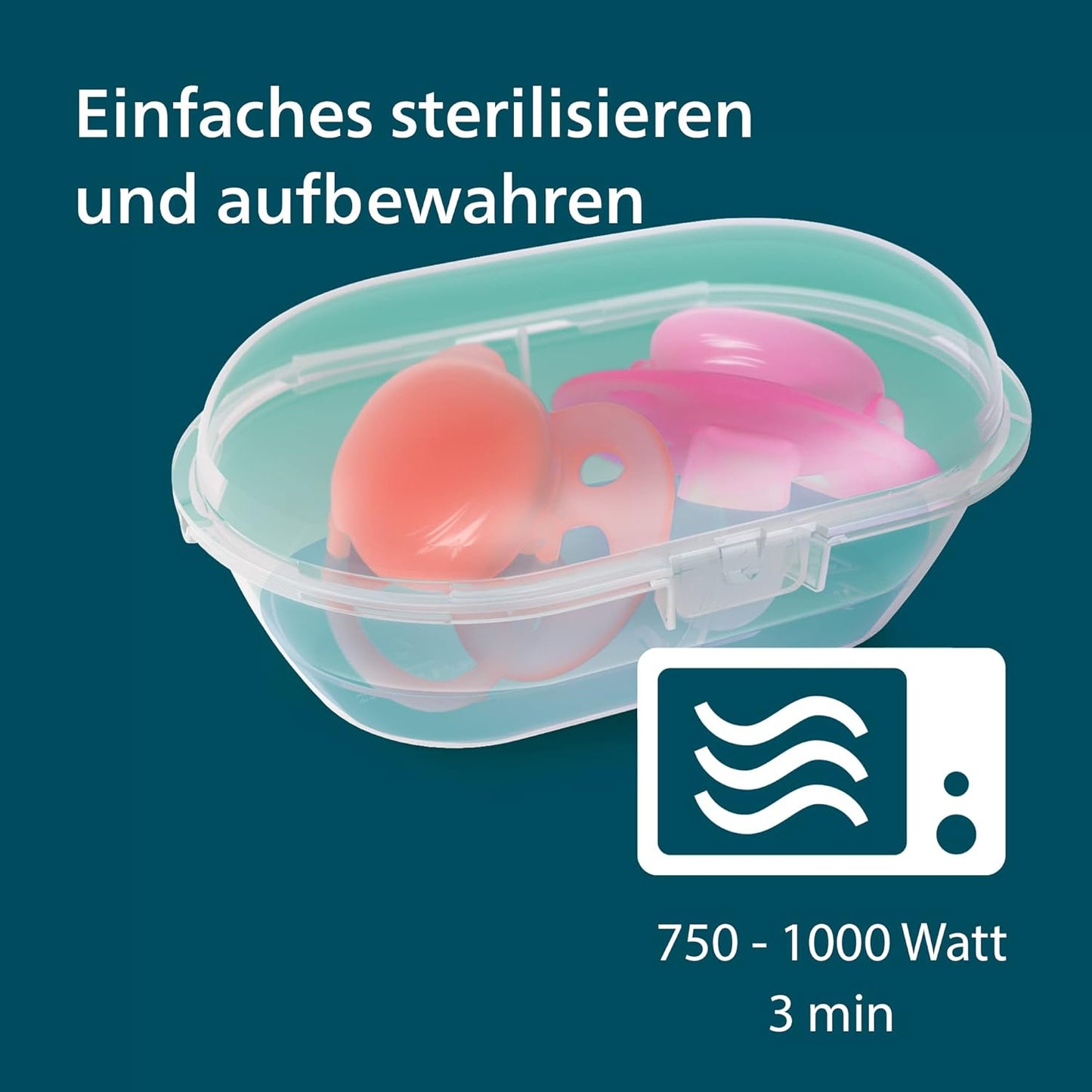 Ultra Soft Schnuller-Set (2 Stück, 6-18 Monate), 2er-Pack dunkelgrün/dunkelorange