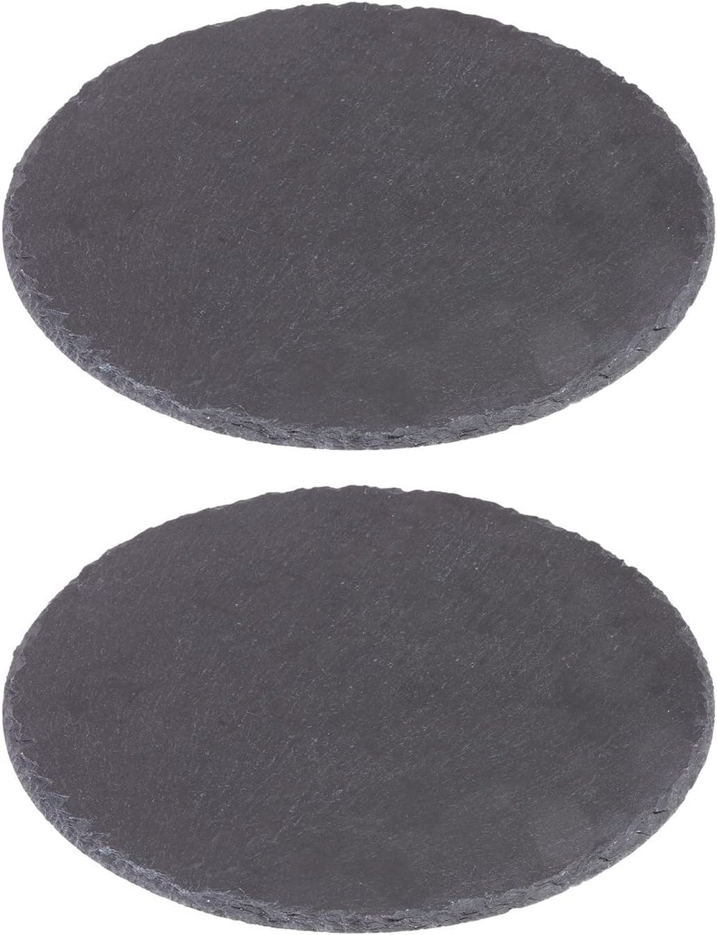 Naturschiefer-Servierplatten-Set, Ø 30 Cm, 2 Stück