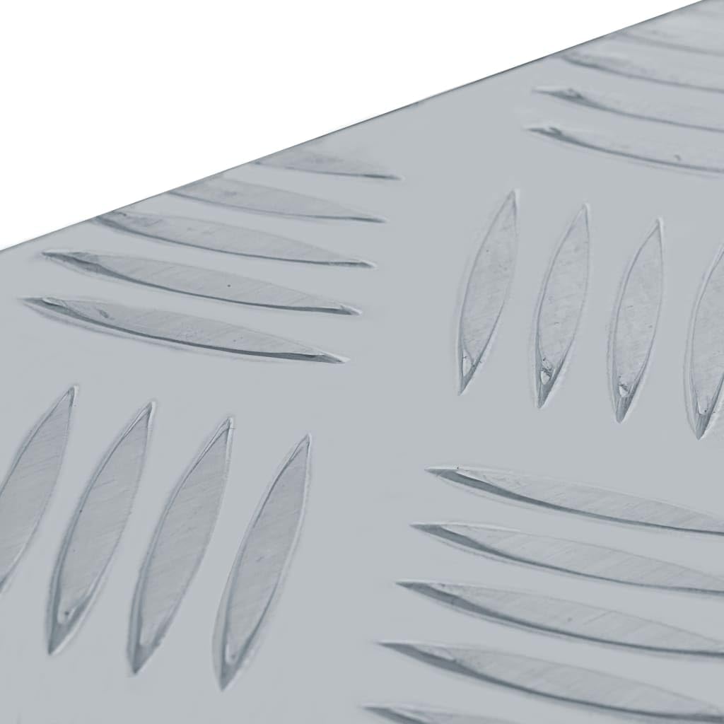 Aluminiumkiste (48.5 x 14 x 20 cm), 48.5 x 14 x 20 cm Silber