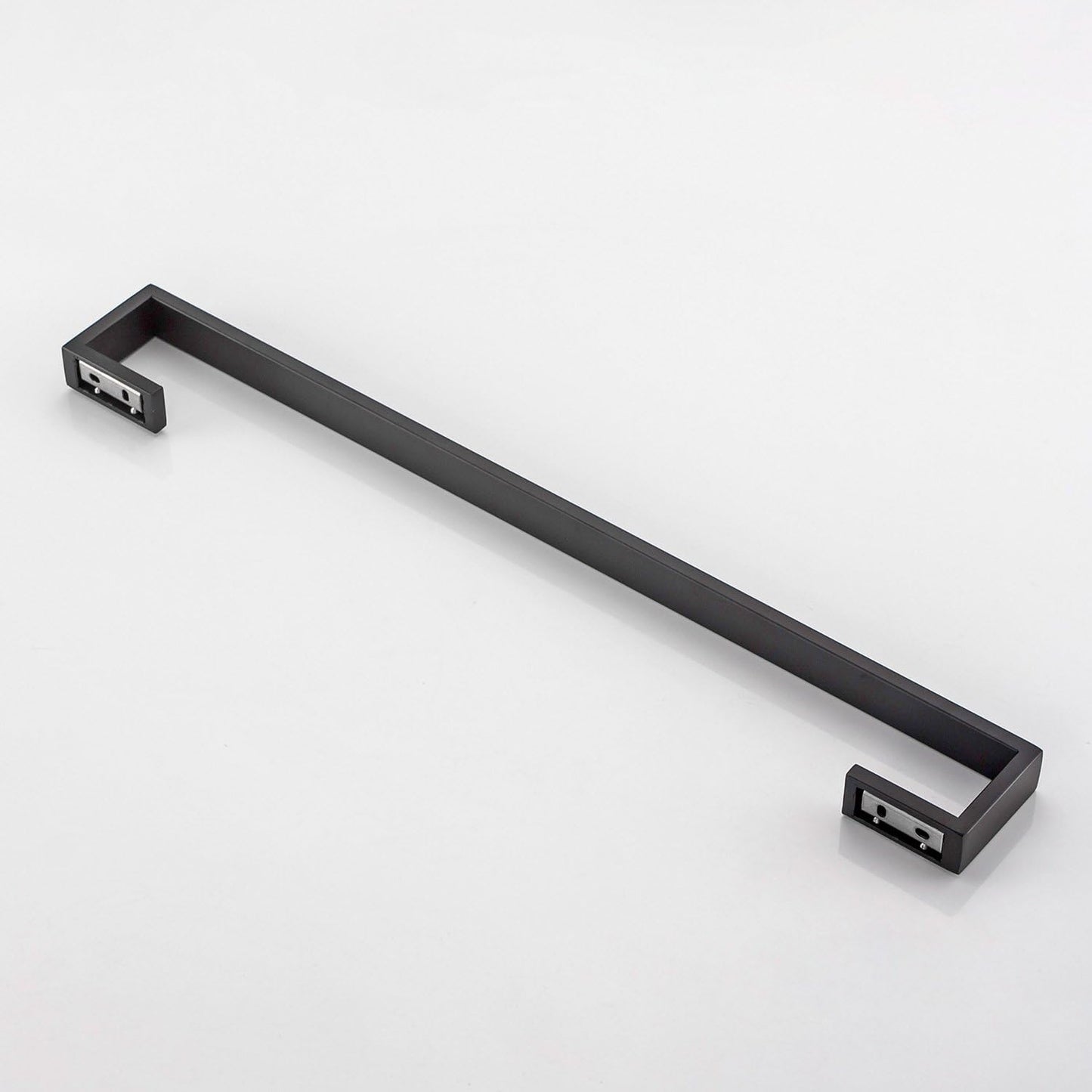 Handtuchstange Schwarz Edelstahl Wandmontage 60 cm, Mattschwarz