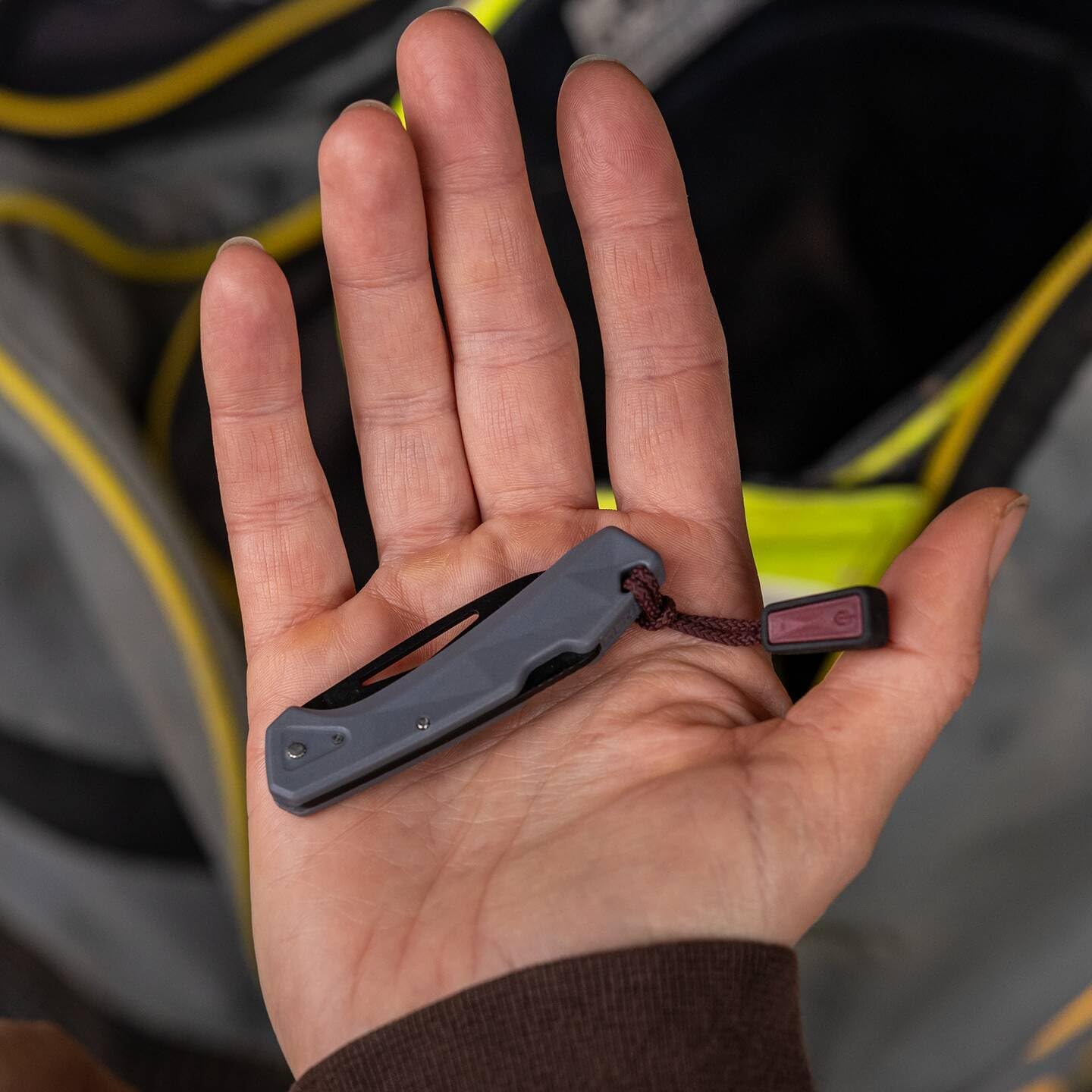 LST Mini Taschenmesser mit Zugband, Grau