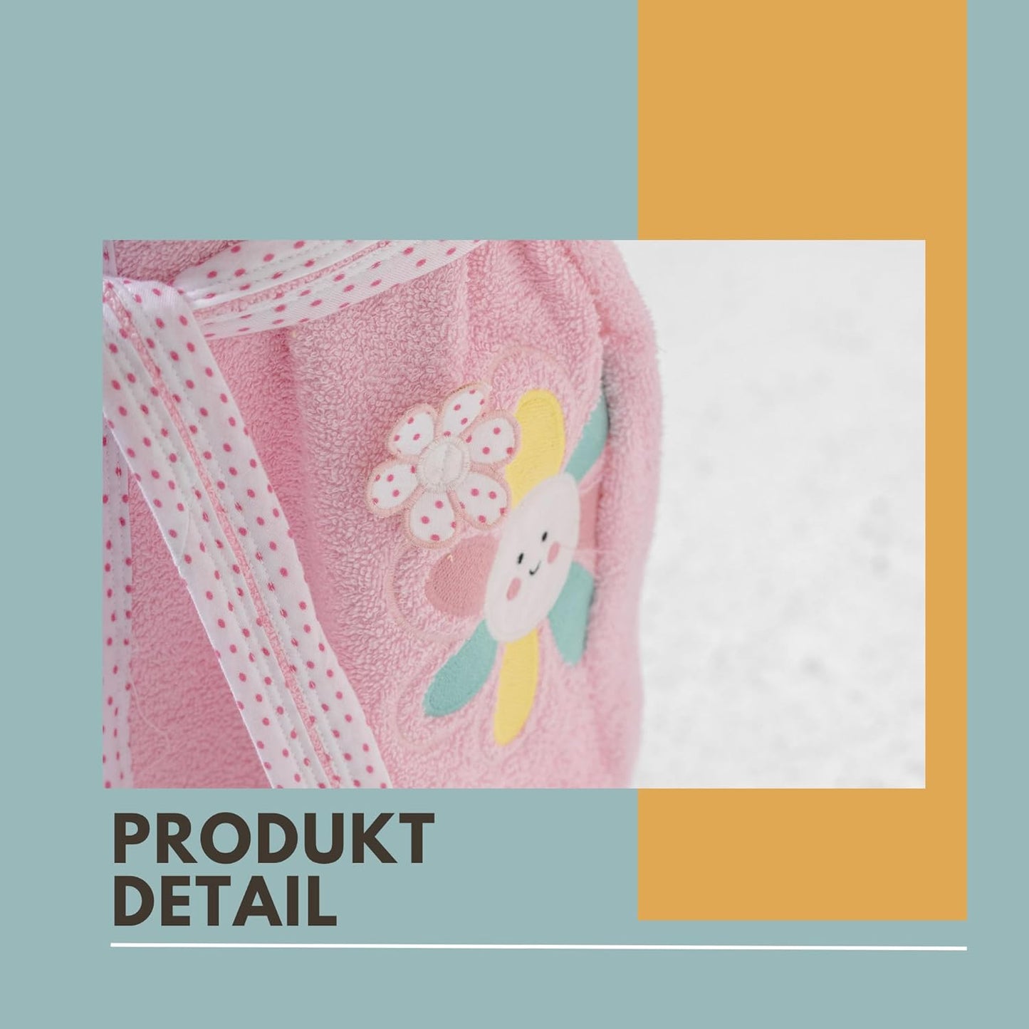 Babybademantel, Rosa 6 1-2 Jahre