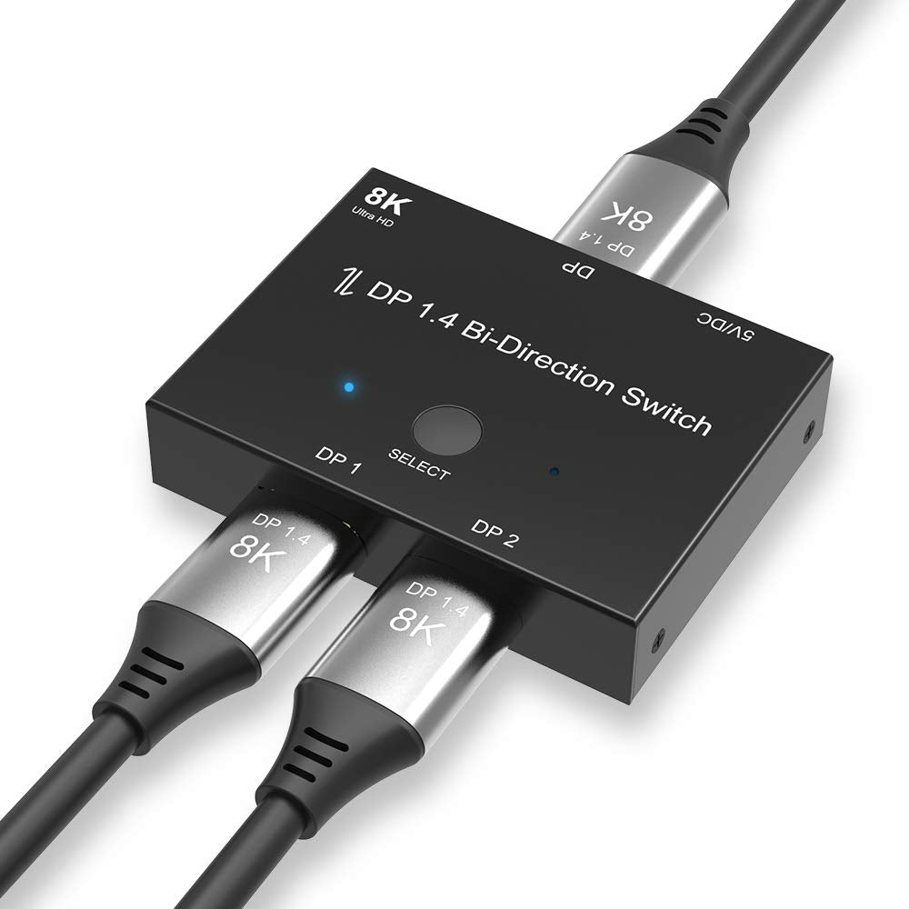 DisplayPort 8K, DP 1.4 2x1 Bi-directional Switch
