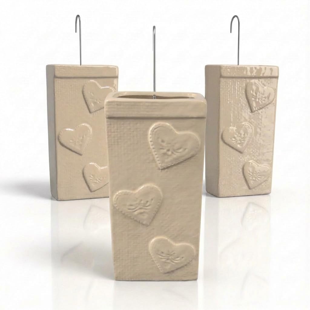 3er-Set Luftbefeuchter für Heizkörper, Beige