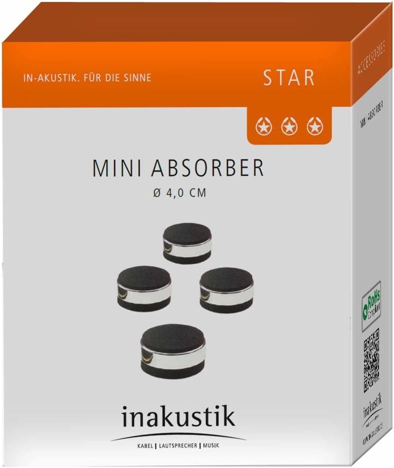 4er-Set Mini Absorber, Ø 40 mm, Stärke 15 mm (4er Set)