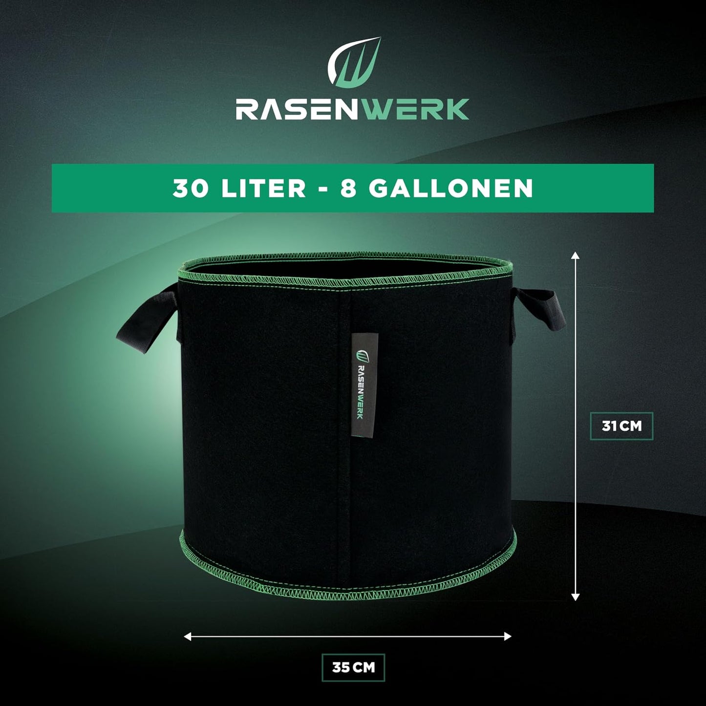 5er-Set Pflanztaschen, 30 Liter, 30 Liter