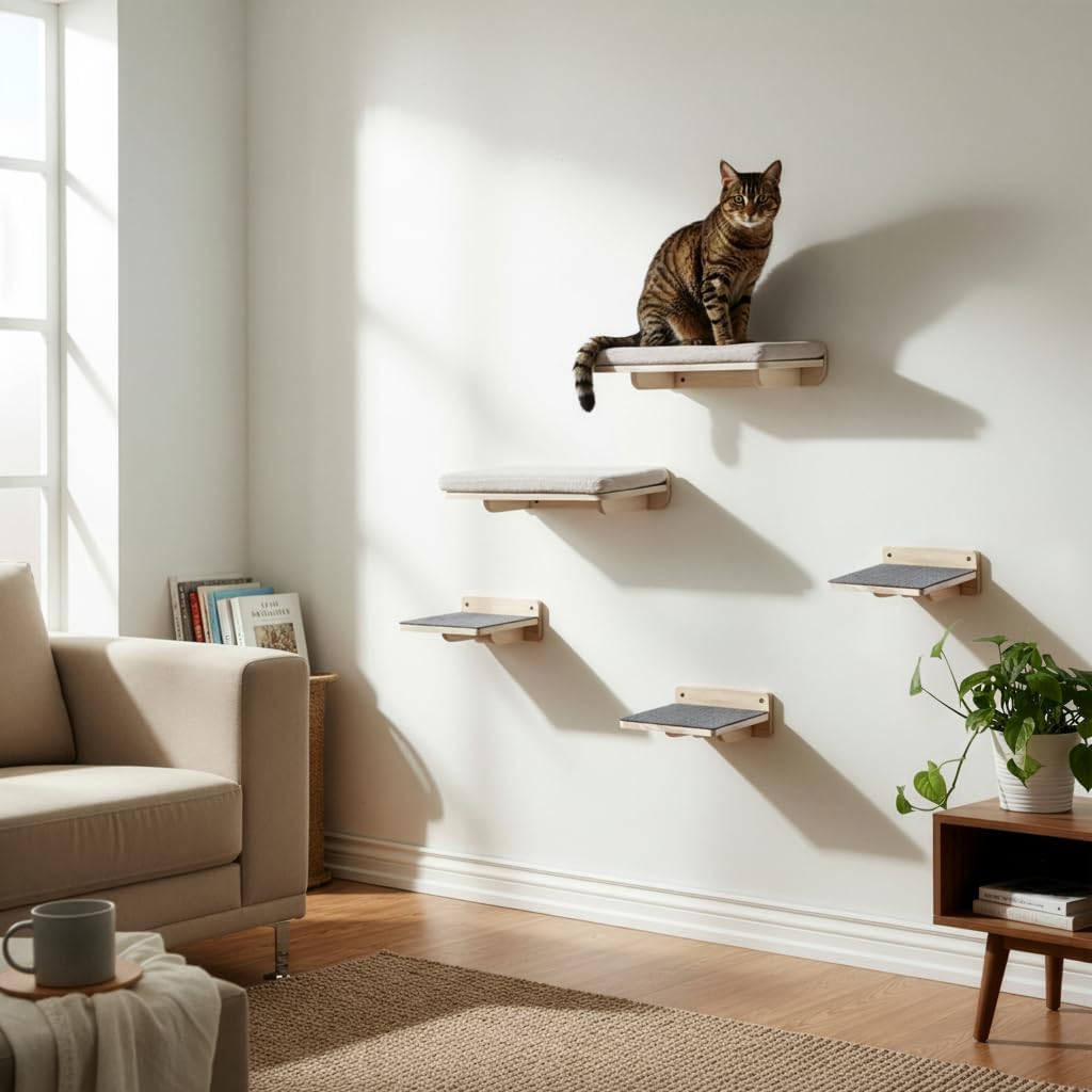 Katzen Kletterwand-Set (5-teilig), SET (5-teilig)