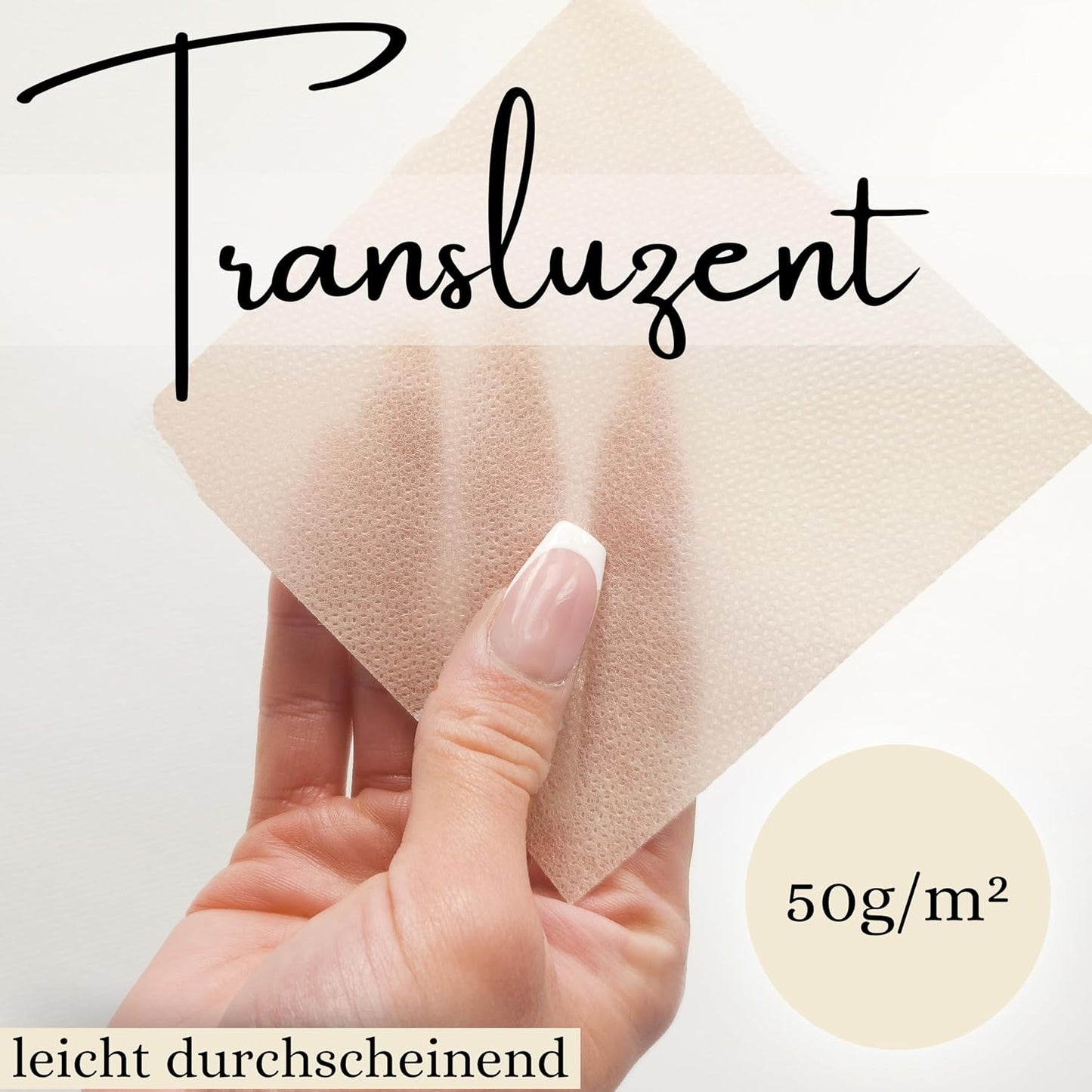 Zuschneidbare Tischdeckenrolle Light, Creme