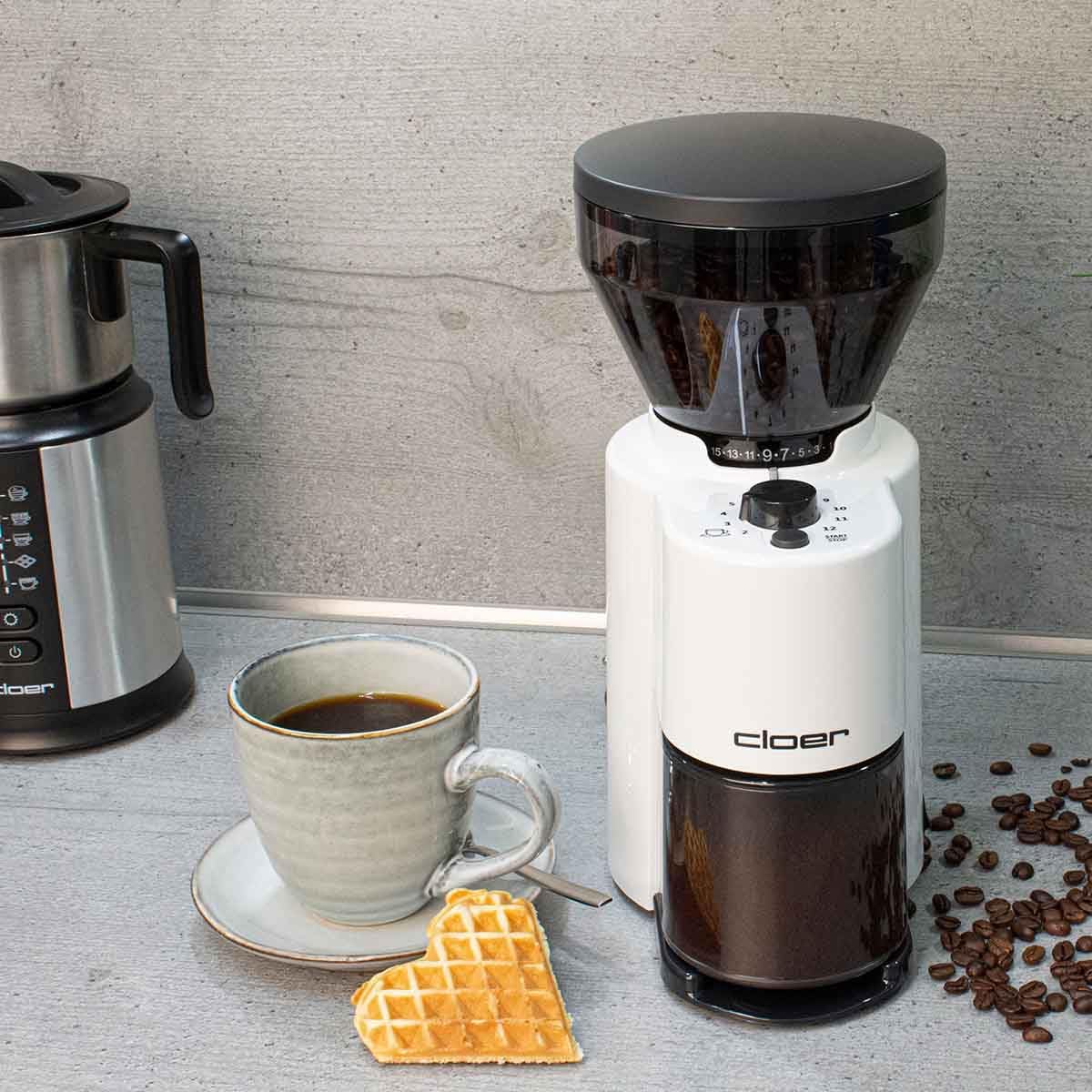 Elektrische Kaffeemühle 7521, Weiss