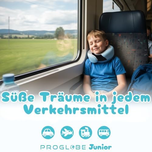 Ergonomisches Reisekissen für Kinder, Hellblau – Kinder