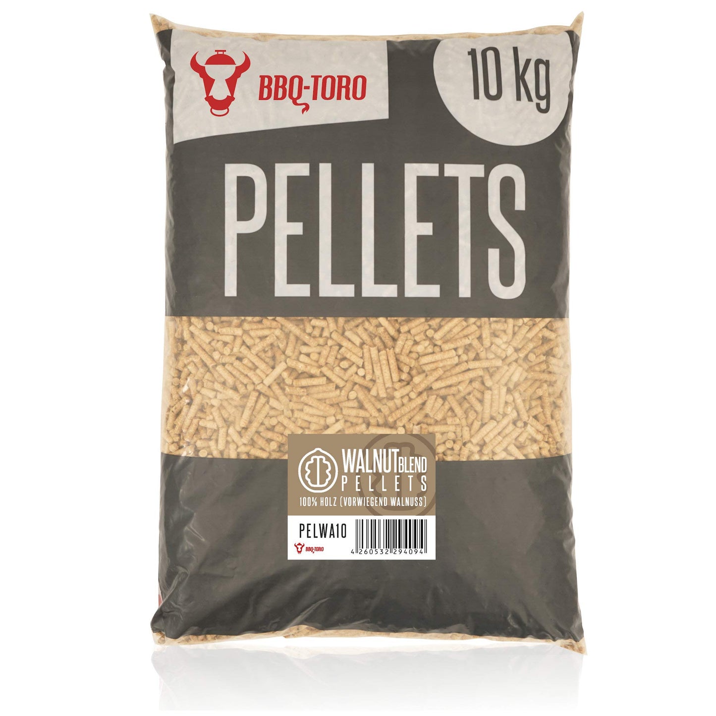 Walnuss-Grillpellets für Smoker und Pizzaofen, 10.0 Kilogramm