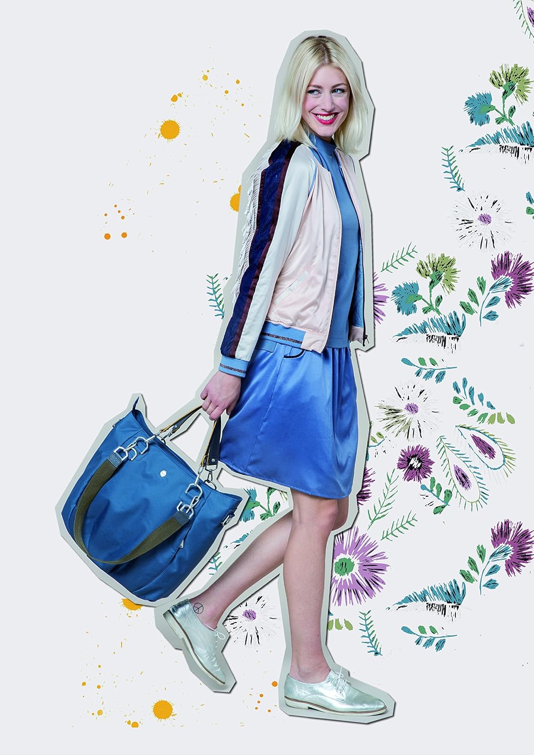 Mix'n Match Wickeltasche mit Wickelzubehör-Set, Ocean Blue