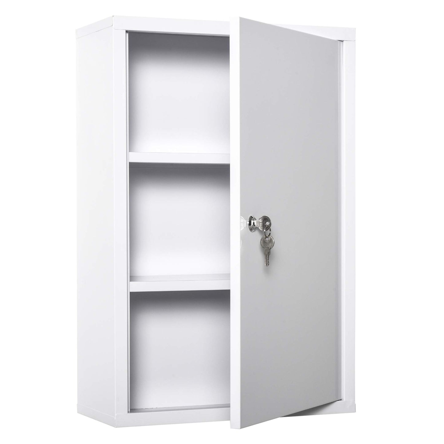 Abschliessbarer Medizinschrank, Weiss