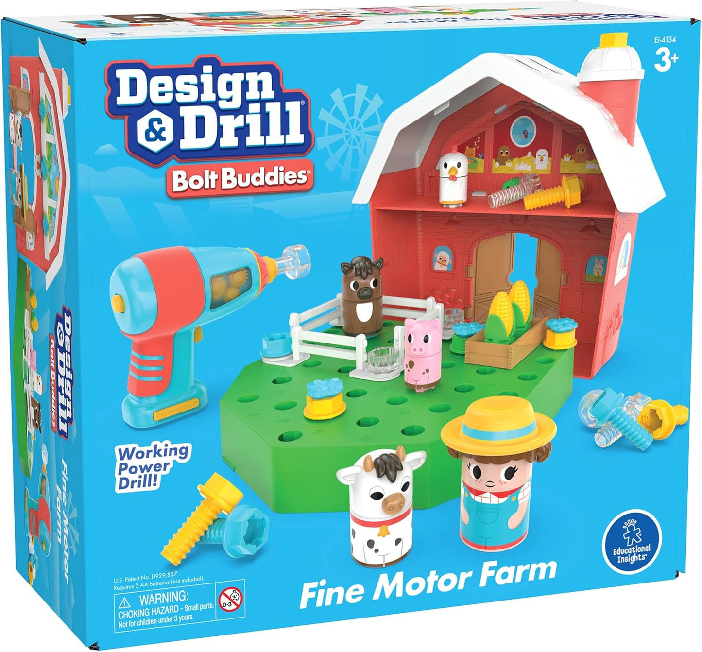 Design & Drill Bauernhof-Spielzeugset (ab 3 Jahren), Scheune