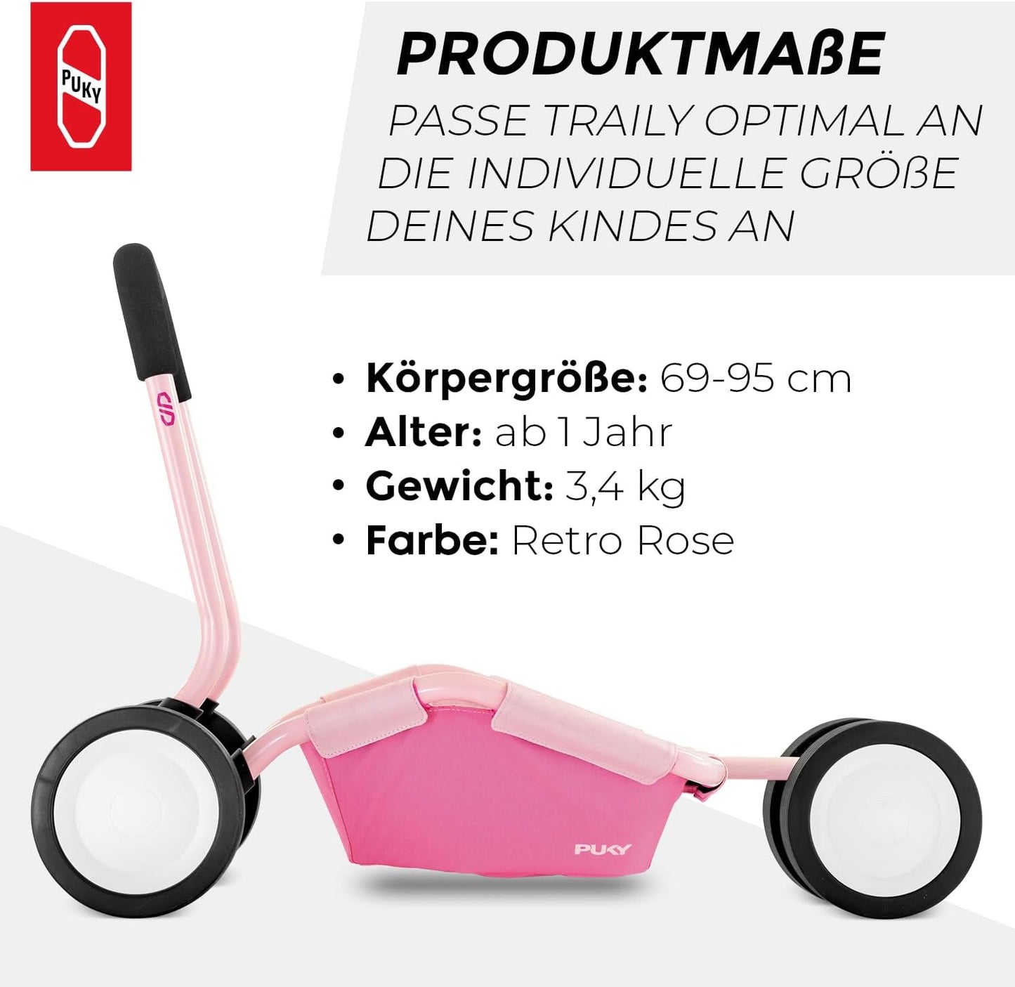 3-in-1 TRAILY, Rosa