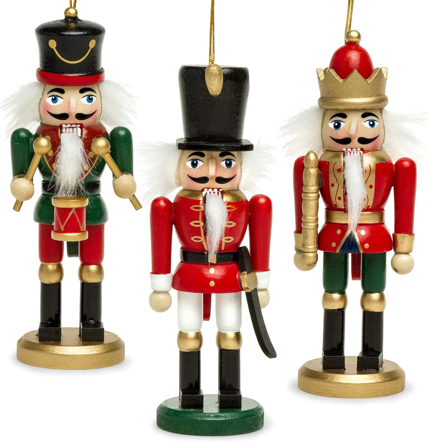 Nussknacker Weihnachtsbaumanhänger-Set