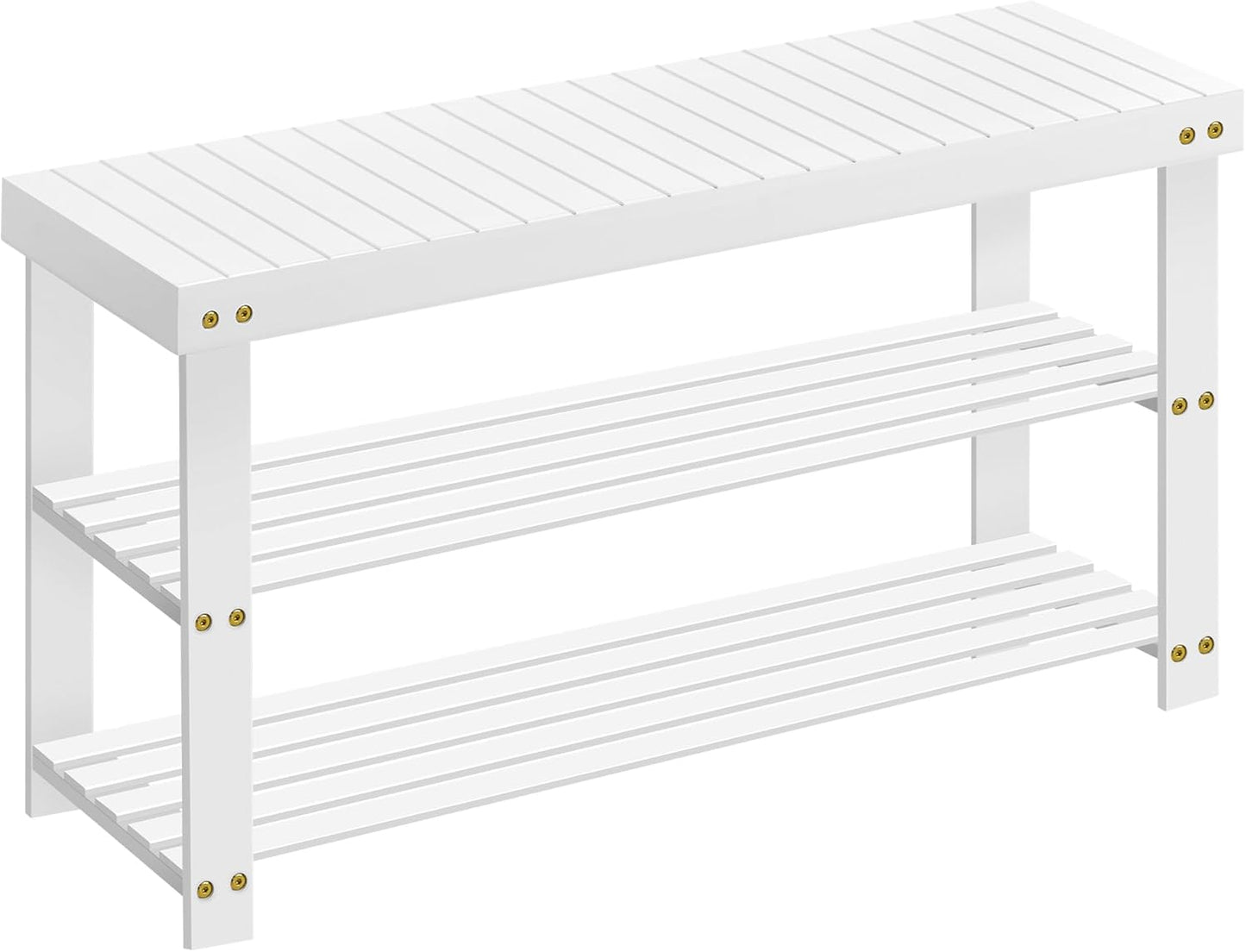 Schuhbank, Weiß 90L cm
