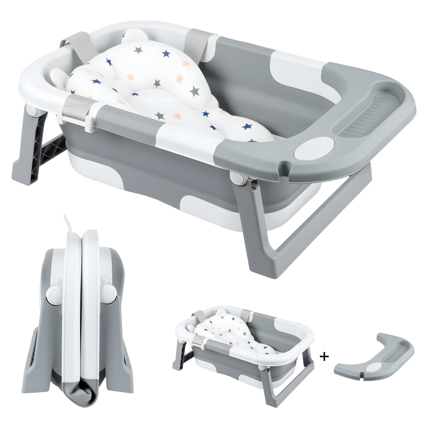 Faltbare Babybadewanne, Grau
