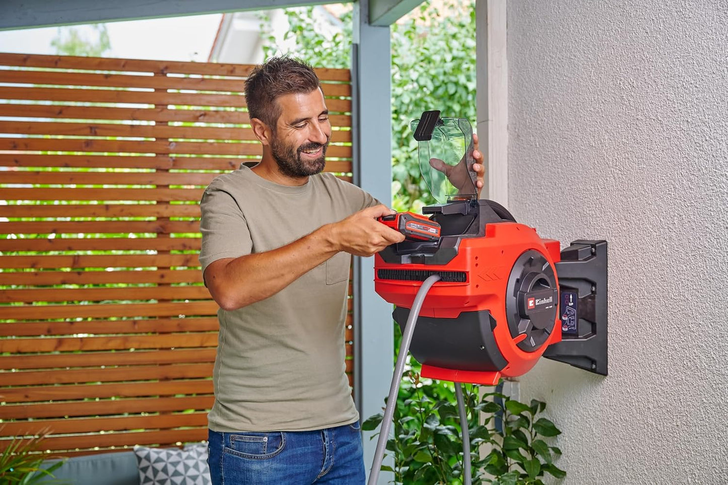 Akku-Schlauchtrommel GE-HR 18/30 WH Li-Solo, ohne Akku, ohne Schlauch ohne Akku und Ladegerät