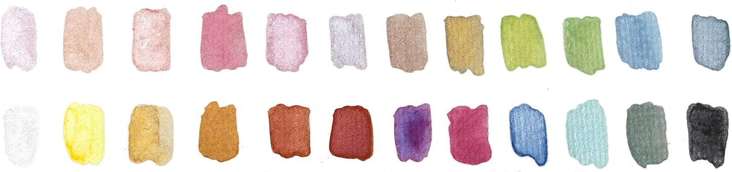 Artist Metallic 24er Aquarell, 24er Artist Metallic Aquarellfarben-Set