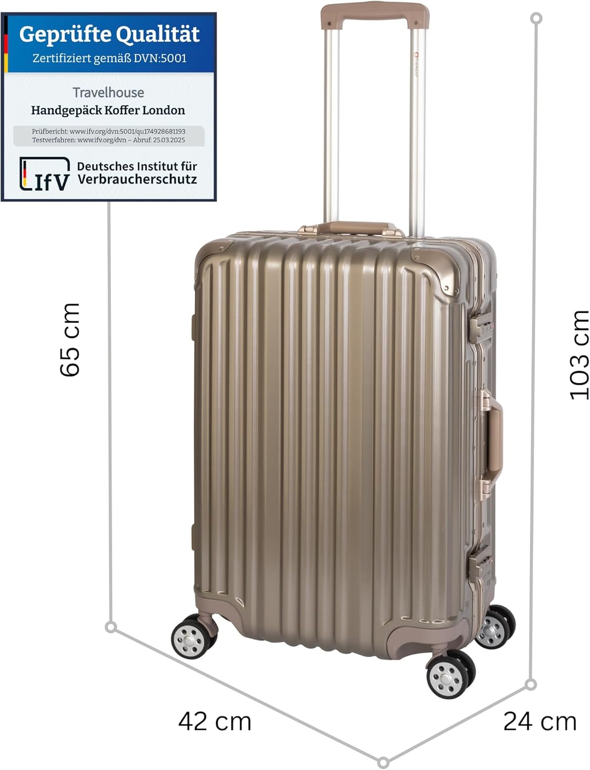 London Koffer M, Gold M