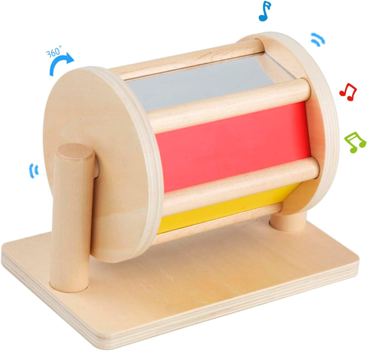 Montessori Spinning Drum Spielzeug, B