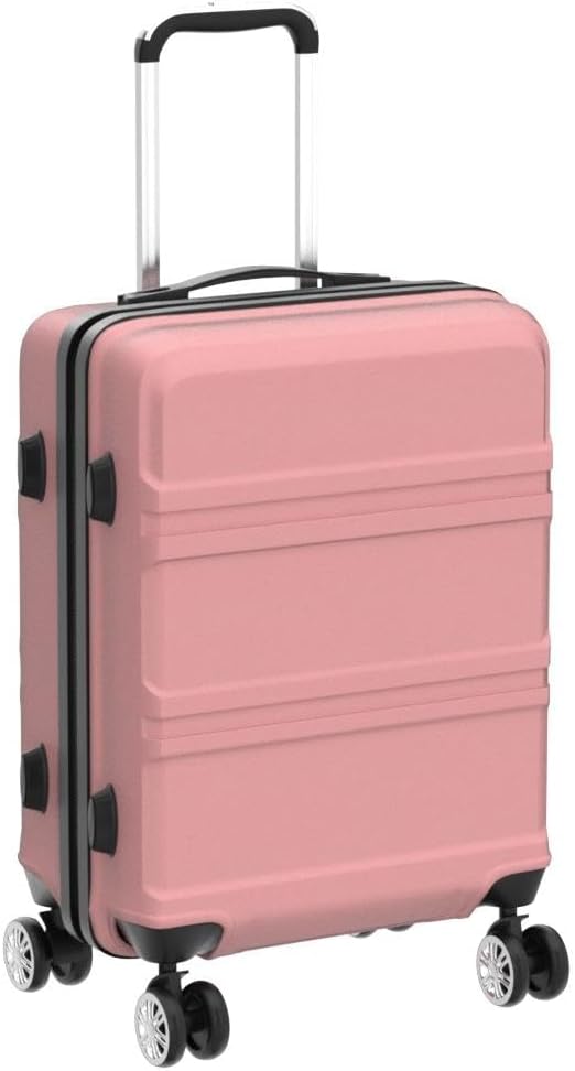 Hartschalenkoffer mit TSA-Schloss, M (65cm) Rosegold
