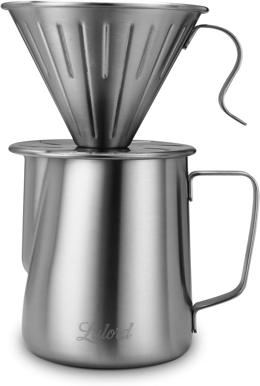 Pour Over Kaffeebereiter-Set mit Papierfiltern