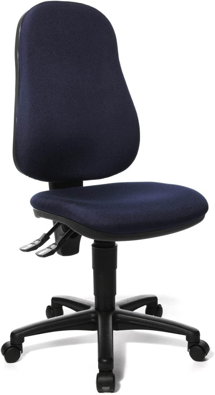 Bürodrehstuhl Point 60 ohne Armlehnen, Dunkelblau
