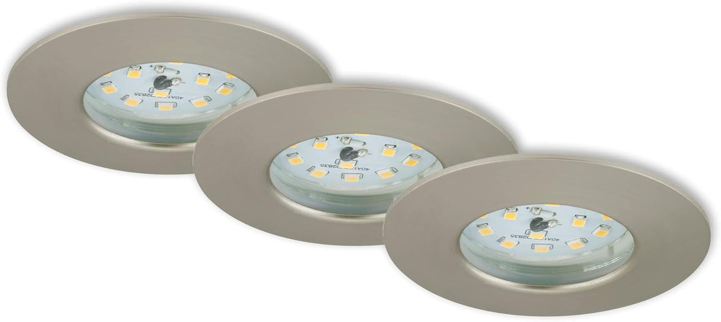 7204-032, 3er Set ; Matt-nickel