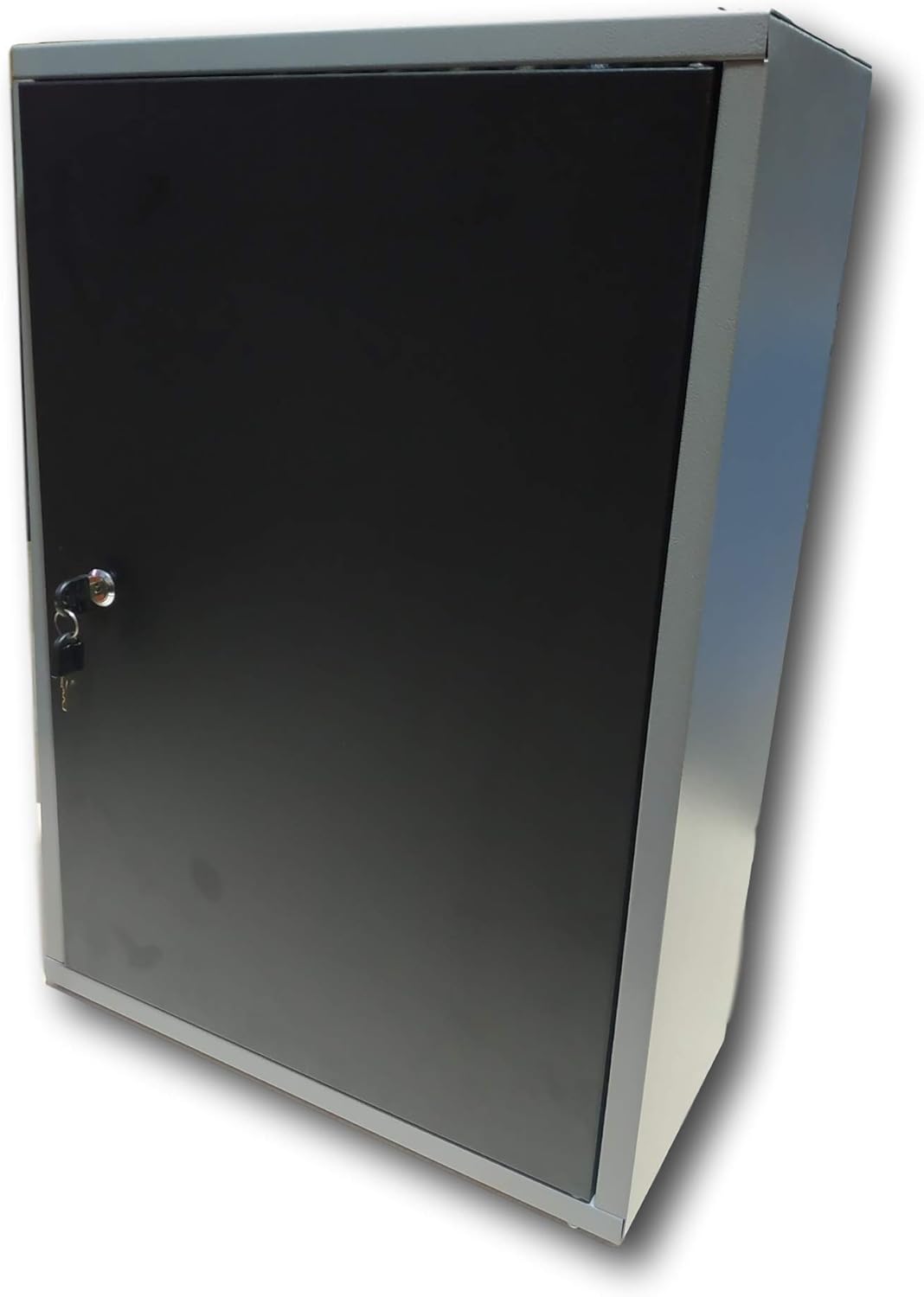 Werkzeugschrank MB01 mit Regalen und Schloss, Grau