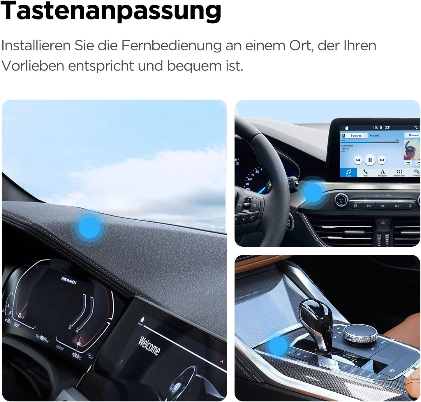 Bluetooth Fernbedienung für Dashcams