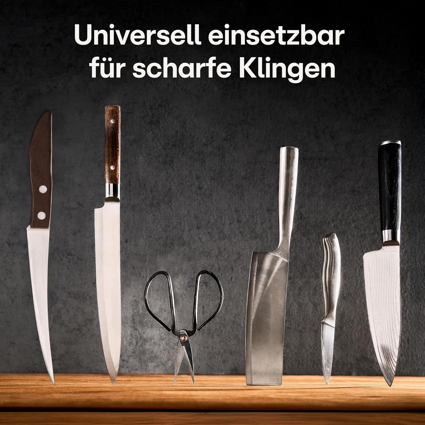 Abziehstein Schleifstein 1000/6000 mit Bambus Halterung
