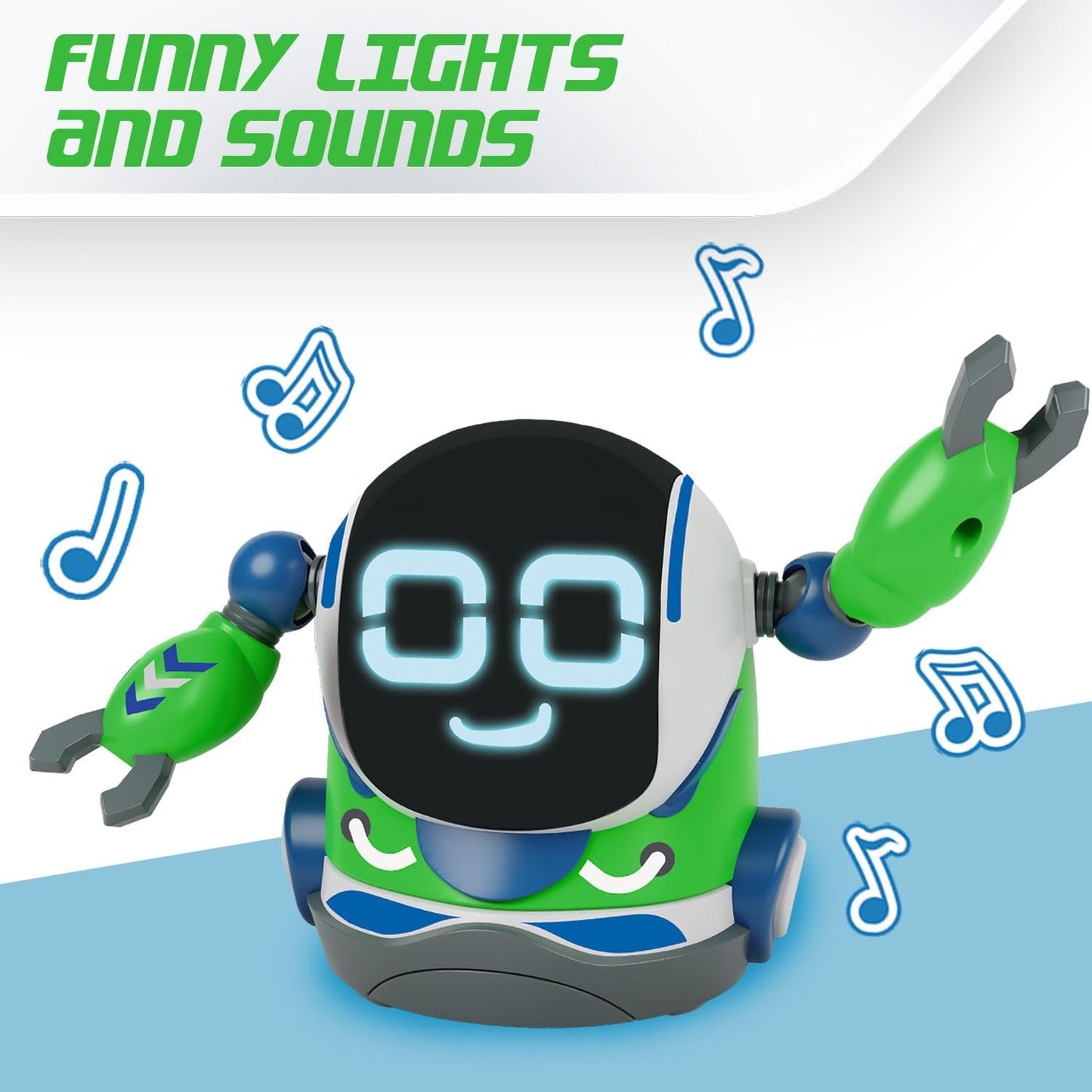 Ferngesteuerter und programmierbarer Kinderroboter, Rock