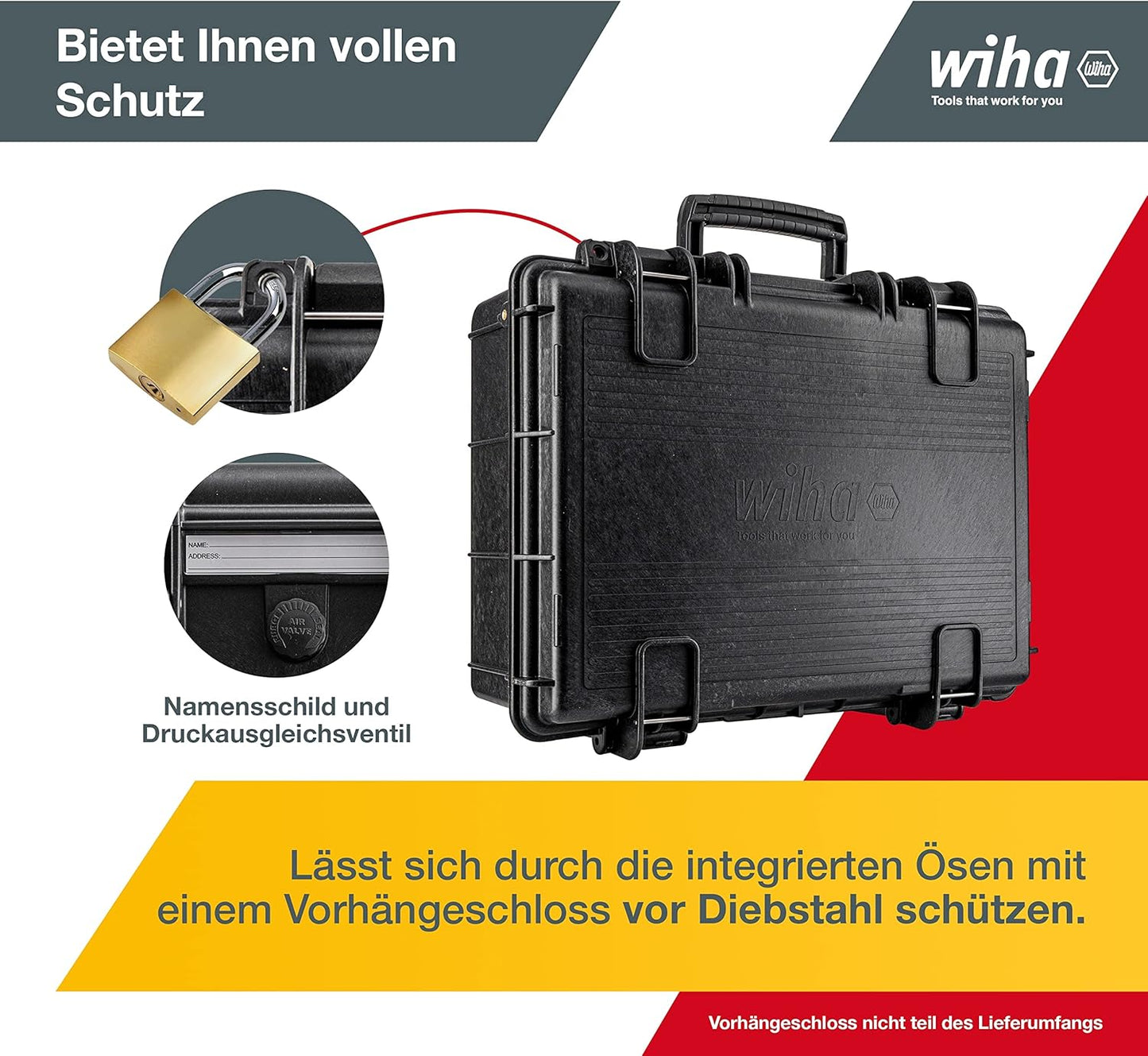38-teiliger Lehrlingskoffer für Elektroinstallation, Werkzeugkoffer VDE geprüft 39 tlg