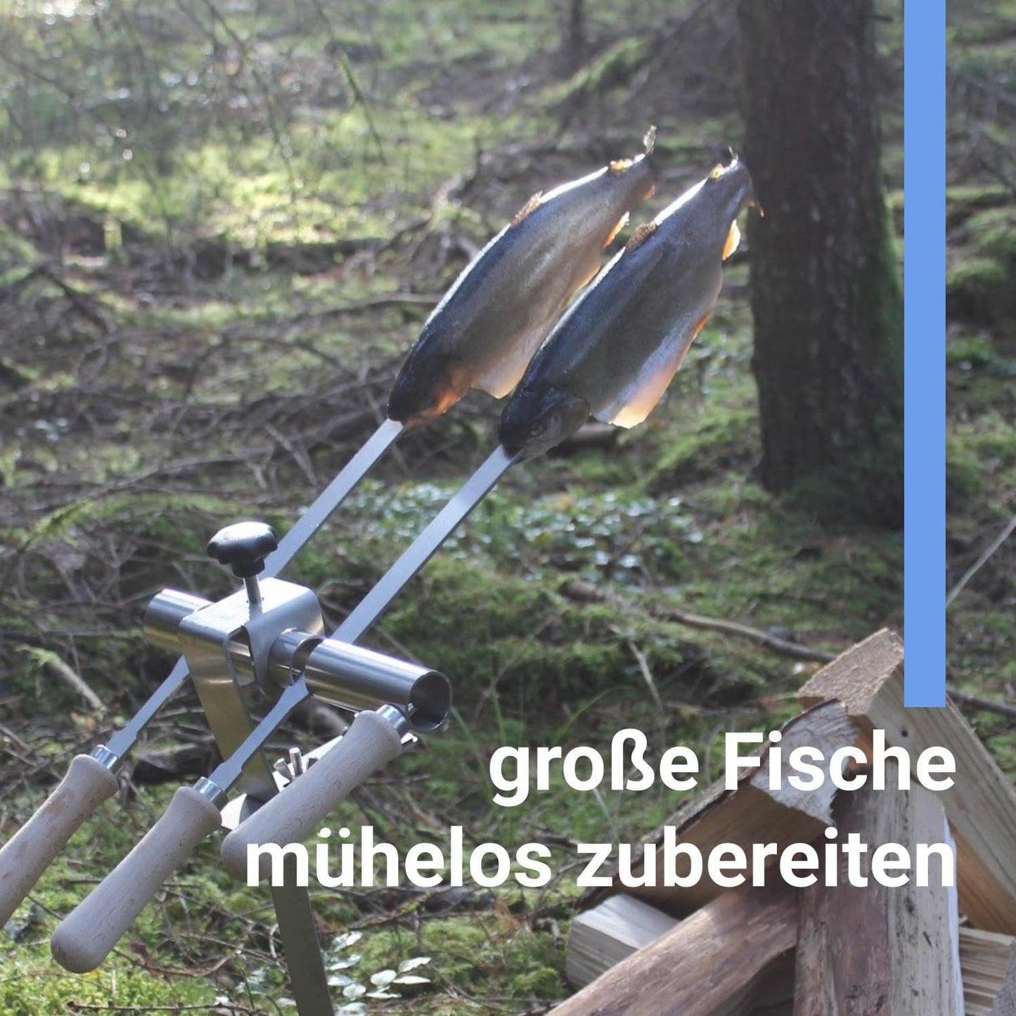 Steckerlfisch Grillspiesshalter inklusive Befestigungsmaterial