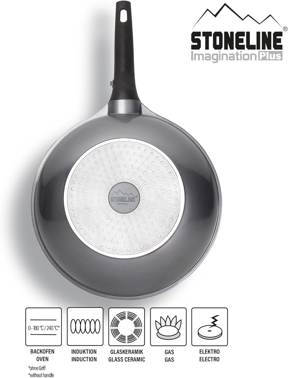Imagination Plus Wok, Wok 30 cm Anthrazit