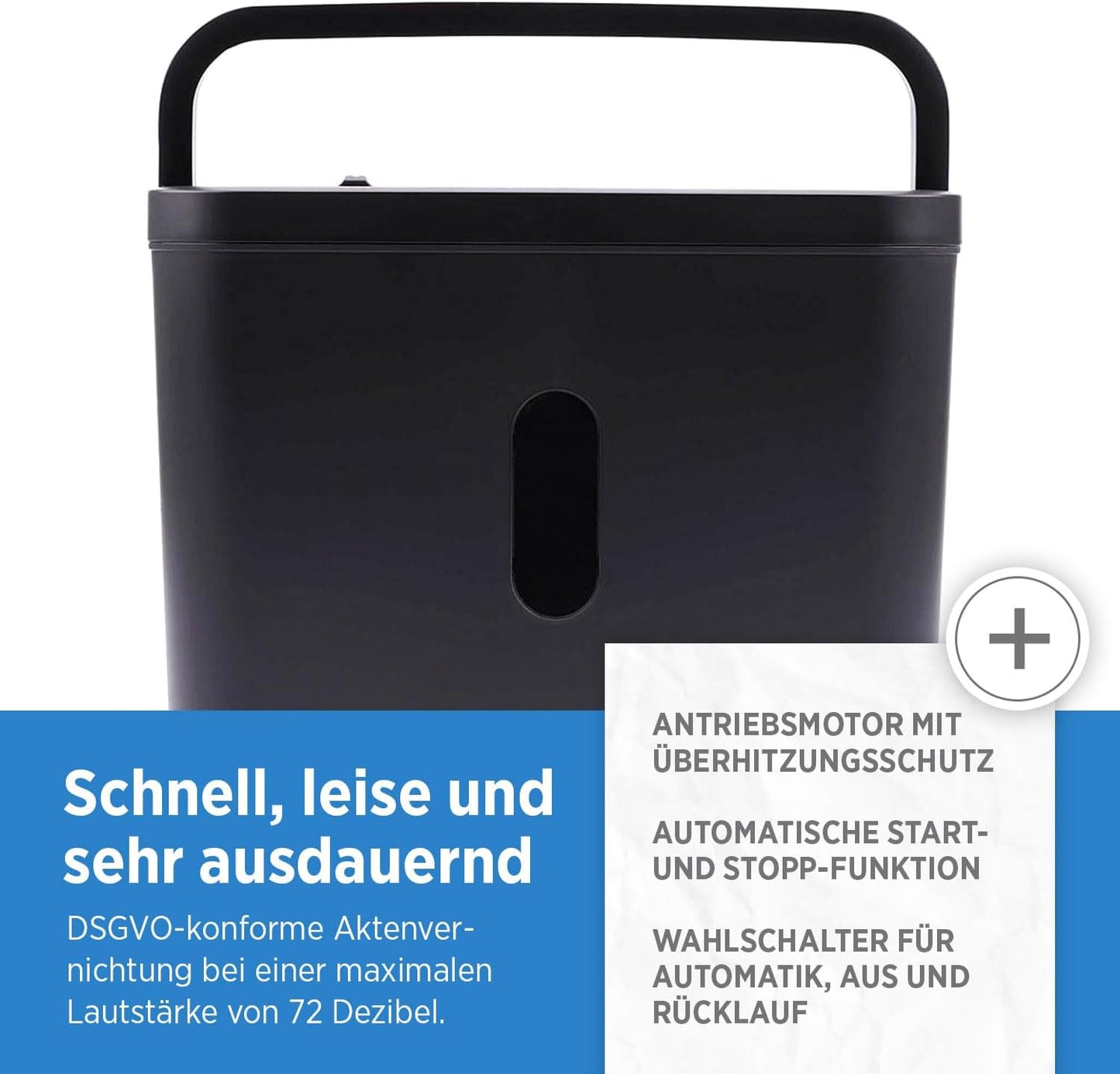 Aktenvernichter 440X, Schwarz