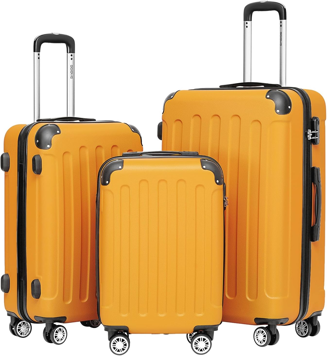 3-teiliges Reisekofferset 2045, Orangen