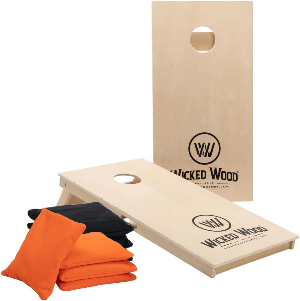 ACL-lizensiertes Cornhole-Set, Wicked Wood ACL REC Premium (15mm) 120x60 Cornhole Set
