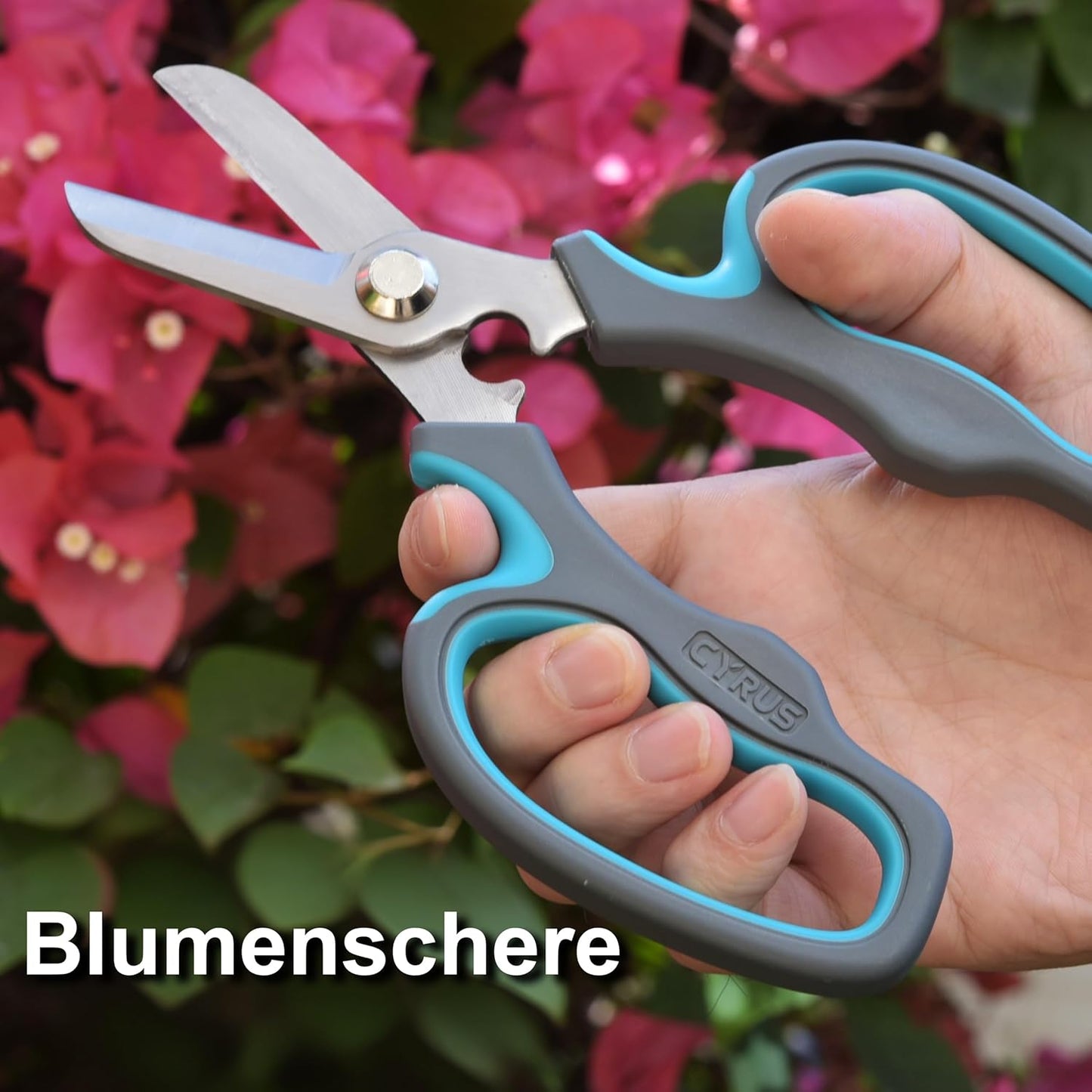Blumenschere für Gartenarbeit und Floristik, Blumenschere(Marineblau)