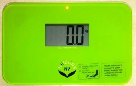 Reise Personenwaage mit Schutzhülse, Green
