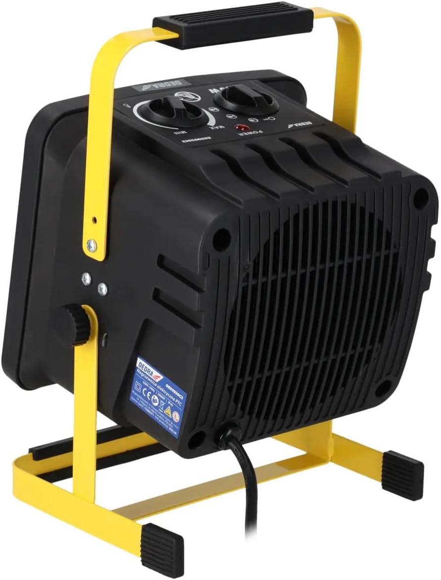 Elektrische PTC-Heizung DED9930C3 mit Thermostat, Heizfläche: 20 m² und Leistung 148 m³/h