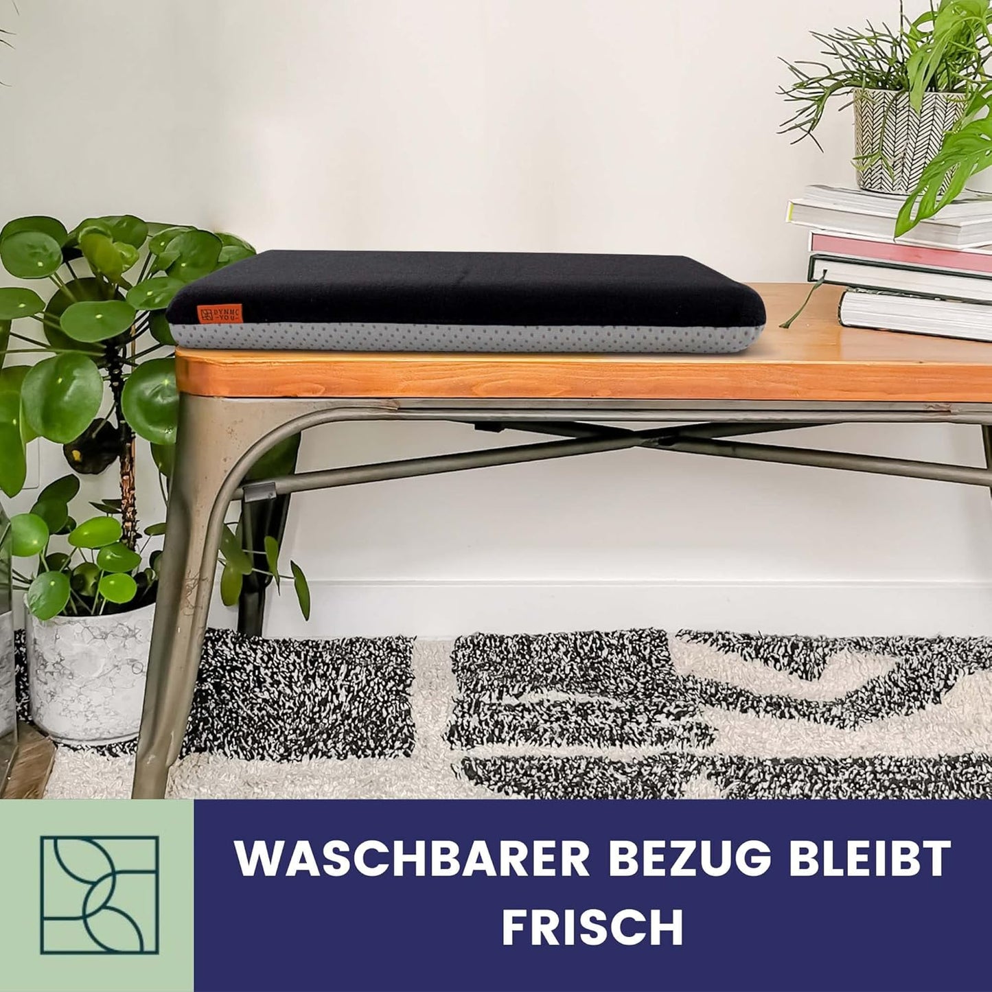Memory Foam Sitzkissen, 2 Stück, eckig