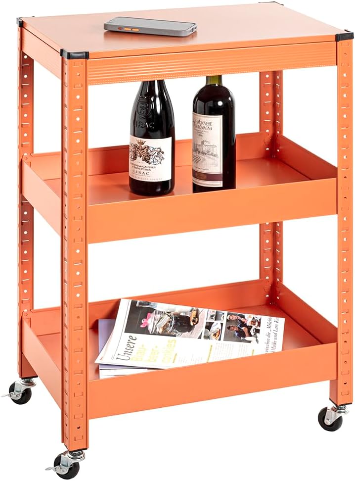 Moderner Servierwagen, Orange