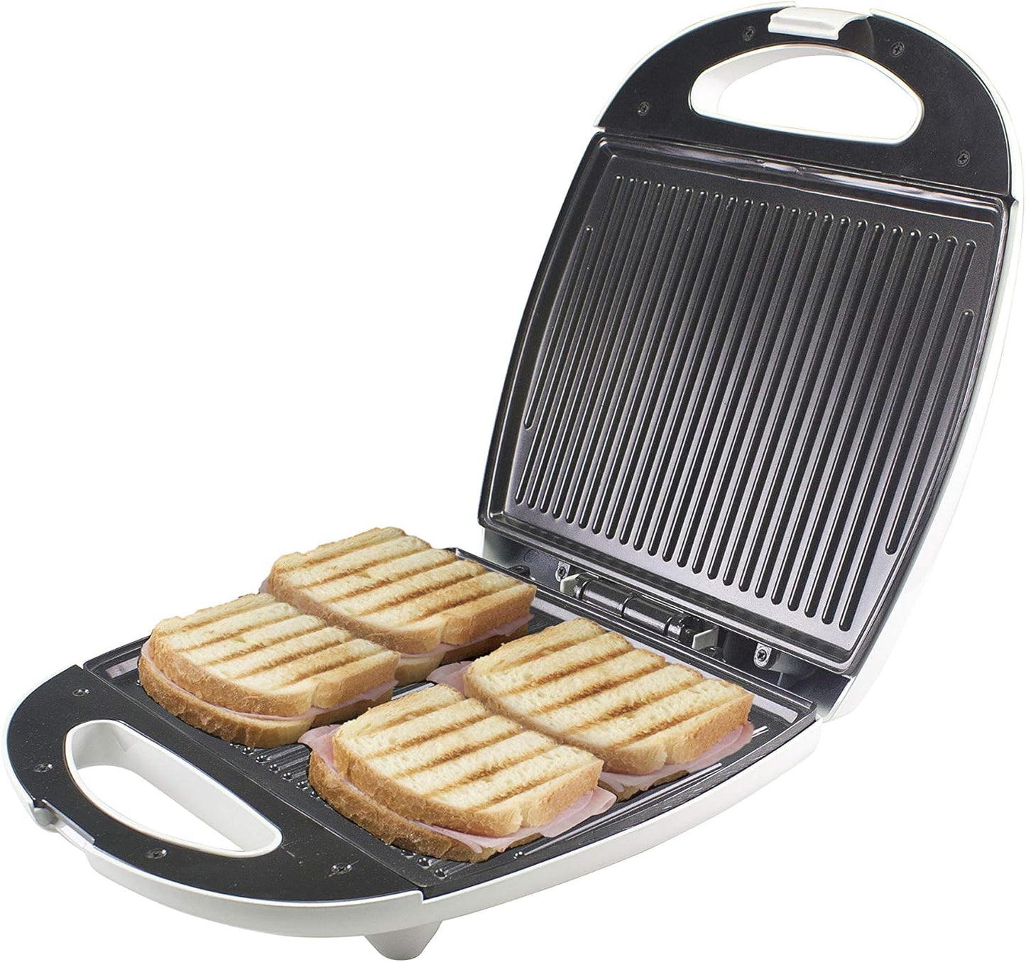 ‎90.620 Sandwichtoaster, 1300W, Weiss/Rot