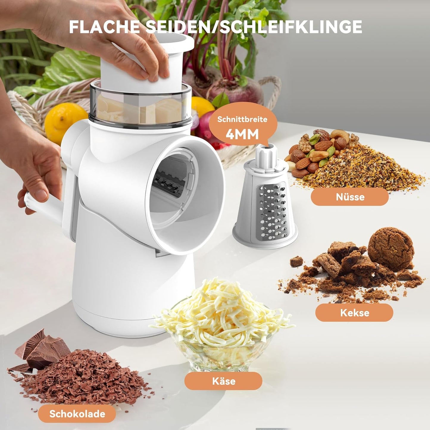 Gemüseschneider mit Kurbel